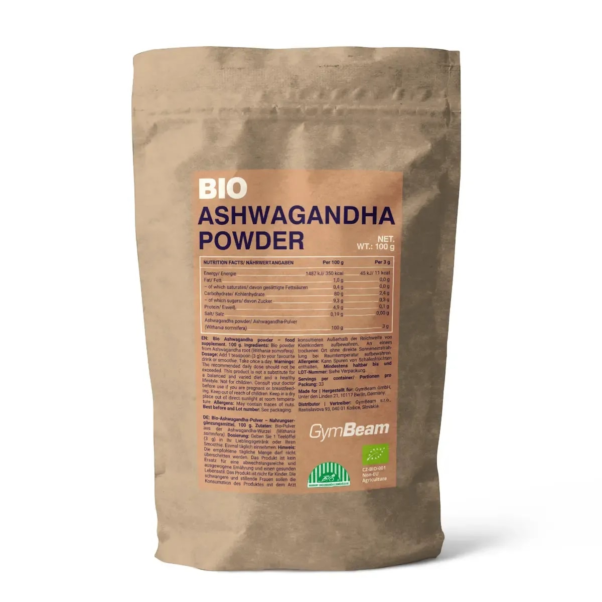 BIO Ašvaganda v prahu